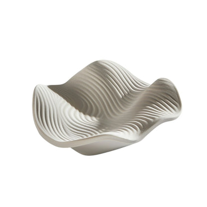 Cozyp Modern Minimalist Geometric Ceramic Tray - Premium Matte Porcelain Candle and Accessory Plate